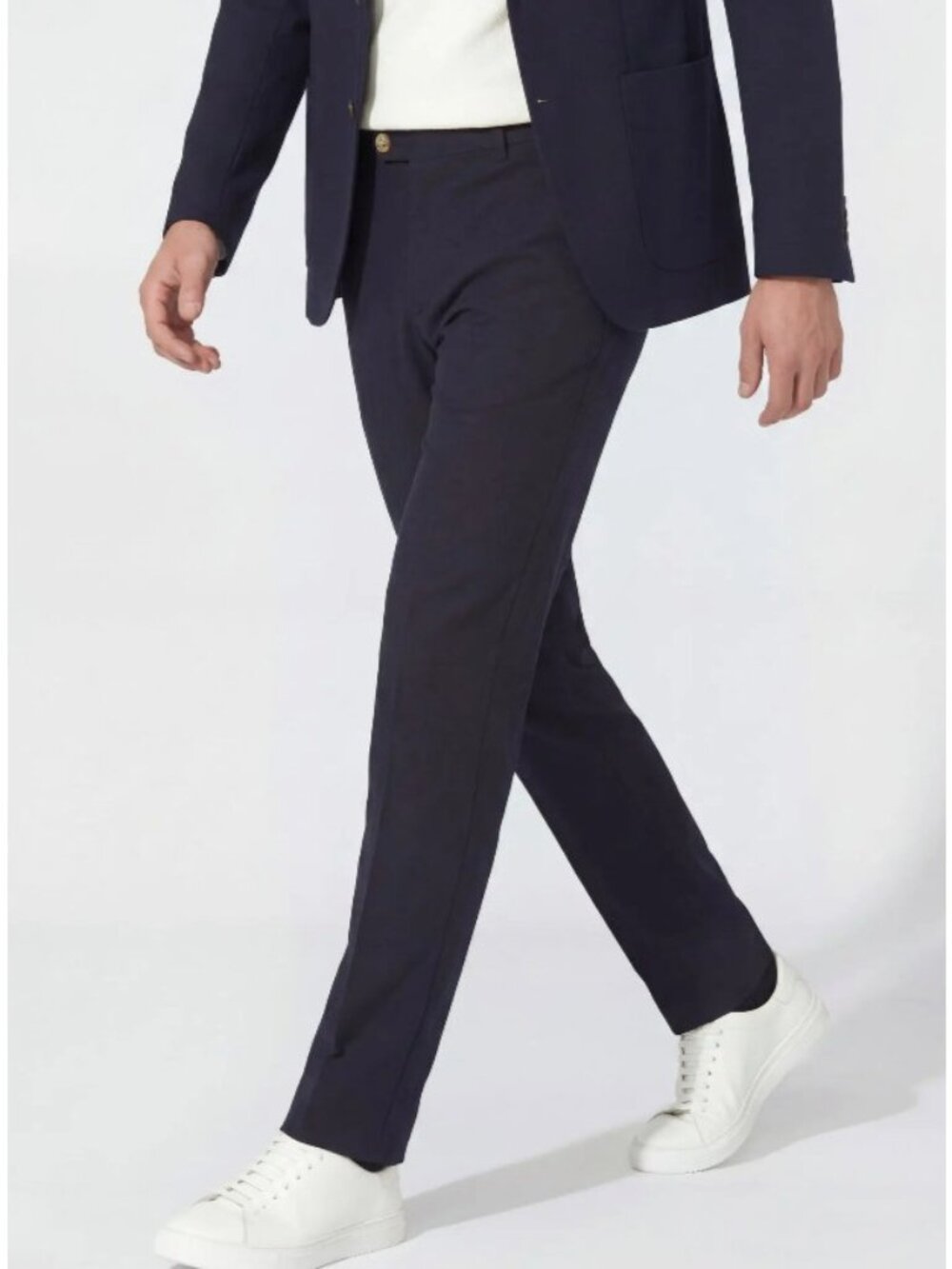 HILTL Men's Tilo Air Weight Supima Slim Fit Navy Blue Pants Size 36|52 NWT! $295